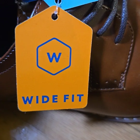 Nunn Bush Men's Centro Fles Plain Toe Oxford Cognac Leather Synthetic Size 9.5W - Picture 9 of 10